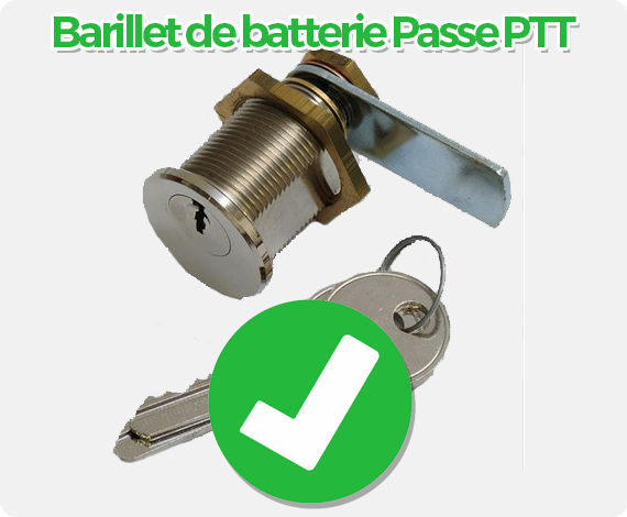 ®T10-PASS - Clé Pass PTT Pour Serrure De Boîte Aux Lettres - Universelle -  Baril 7445014868810 